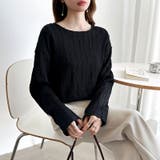 フリンジジャガード カットソー ロンT | COCOMOMO | 詳細画像29 