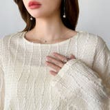 フリンジジャガード カットソー ロンT | COCOMOMO | 詳細画像5 