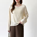 フリンジジャガード カットソー ロンT | COCOMOMO | 詳細画像6 