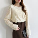 フリンジジャガード カットソー ロンT | COCOMOMO | 詳細画像7 