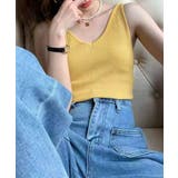 【インナーにもトップスにも】前後2wayリブタンクトップ タンクトップ Vネック | COCOMOMO | 詳細画像26 