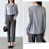 【アクセいらずで華やぐ】パール付きブラウス ボウタイブラウス ブラウス | COCOMOMO | 詳細画像31 