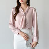 【アクセいらずで華やぐ】パール付きブラウス ボウタイブラウス ブラウス | COCOMOMO | 詳細画像38 