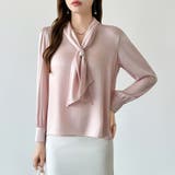 【アクセいらずで華やぐ】パール付きブラウス ボウタイブラウス ブラウス | COCOMOMO | 詳細画像41 