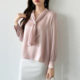 【アクセいらずで華やぐ】パール付きブラウス ボウタイブラウス ブラウス | COCOMOMO | 詳細画像42 