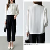 【フロントドレープで結ばず即 華やか】 スカーフタイブラウス | COCOMOMO | 詳細画像13 