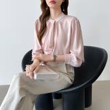 【フロントドレープで結ばず即 華やか】 スカーフタイブラウス | COCOMOMO | 詳細画像23 