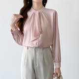 【フロントドレープで結ばず即 華やか】 スカーフタイブラウス | COCOMOMO | 詳細画像25 