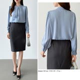 【フロントドレープで結ばず即 華やか】 スカーフタイブラウス | COCOMOMO | 詳細画像31 