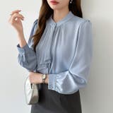 【フロントドレープで結ばず即 華やか】 スカーフタイブラウス | COCOMOMO | 詳細画像34 