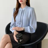 【フロントドレープで結ばず即 華やか】 スカーフタイブラウス | COCOMOMO | 詳細画像35 