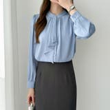 【フロントドレープで結ばず即 華やか】 スカーフタイブラウス | COCOMOMO | 詳細画像36 