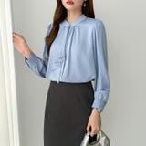 【フロントドレープで結ばず即 華やか】 スカーフタイブラウス | COCOMOMO | 詳細画像37 