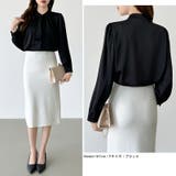 【フロントドレープで結ばず即 華やか】 スカーフタイブラウス | COCOMOMO | 詳細画像40 