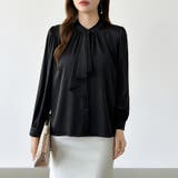 【フロントドレープで結ばず即 華やか】 スカーフタイブラウス | COCOMOMO | 詳細画像41 