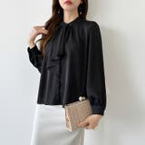 【フロントドレープで結ばず即 華やか】 スカーフタイブラウス | COCOMOMO | 詳細画像42 