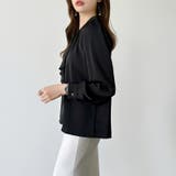 【フロントドレープで結ばず即 華やか】 スカーフタイブラウス | COCOMOMO | 詳細画像43 