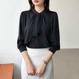 【フロントドレープで結ばず即 華やか】 スカーフタイブラウス | COCOMOMO | 詳細画像44 