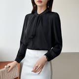 【フロントドレープで結ばず即 華やか】 スカーフタイブラウス | COCOMOMO | 詳細画像45 