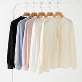 【フロントドレープで結ばず即 華やか】 スカーフタイブラウス | COCOMOMO | 詳細画像47 