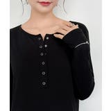 ヘンリーネックワンピース リブワンピース ヘンリーネック | COCOMOMO | 詳細画像40
