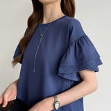 技ありフリル袖トップス Tシャツ フリルtシャツ | COCOMOMO | 詳細画像19 