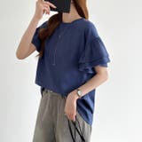 技ありフリル袖トップス Tシャツ フリルtシャツ | COCOMOMO | 詳細画像22 