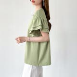 【新色登場】 技ありフリル袖トップス Tシャツ | COCOMOMO | 詳細画像51