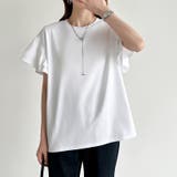 技ありフリル袖トップス Tシャツ フリルtシャツ | COCOMOMO | 詳細画像5 