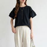 技ありフリル袖トップス Tシャツ フリルtシャツ | COCOMOMO | 詳細画像49 