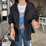 ブラック | 【キュッと絞って即 美シルエット】 マウンテンパーカー | COCOMOMO