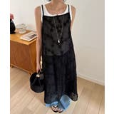 レイヤードで魅せるシアーワンピ キャミワンピース レイヤードキャミソール | COCOMOMO | 詳細画像8 