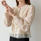 【キャミソールセット】総レースブラウス アンサンブル レースブラウス | COCOMOMO | 詳細画像10 