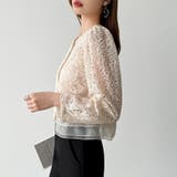 【キャミソールセット】総レースブラウス アンサンブル レースブラウス | COCOMOMO | 詳細画像11 