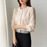 【キャミソールセット】総レースブラウス アンサンブル レースブラウス | COCOMOMO | 詳細画像13 