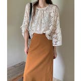 【透け感レイヤード】レースブラウス キャミソールセット 前後2WAY | COCOMOMO | 詳細画像1 