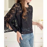 【透け感レイヤード】レースブラウス キャミソールセット 前後2WAY | COCOMOMO | 詳細画像20 