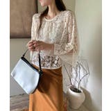 【透け感レイヤード】レースブラウス キャミソールセット 前後2WAY | COCOMOMO | 詳細画像2 