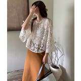 【透け感レイヤード】レースブラウス キャミソールセット 前後2WAY | COCOMOMO | 詳細画像4 