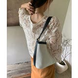 【透け感レイヤード】レースブラウス キャミソールセット 前後2WAY | COCOMOMO | 詳細画像5 