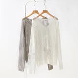 メッシュニット 透かし編み サマーニット | COCOMOMO | 詳細画像20 