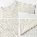 メッシュニット 透かし編み サマーニット | COCOMOMO | 詳細画像21 