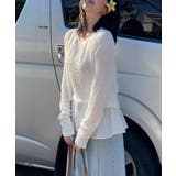 今っぽ可愛い欲張りアンサンブル ペプラムタンクトップ カーディガン | COCOMOMO | 詳細画像4 