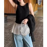 今っぽ可愛い欲張りアンサンブル ペプラムタンクトップ カーディガン | COCOMOMO | 詳細画像9 