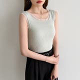 シアーチュールで差をつける チュールタンクトップ ノースリーブ | COCOMOMO | 詳細画像15
