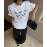 【こなれ落ち感×大人ロゴ】 ロゴTシャツ オーバーサイズ | COCOMOMO | 詳細画像3 