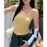 リブ×レースの最旬見せキャミ フロントレースキャミソール カップ付きキャミソール | COCOMOMO | 詳細画像12 