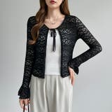 【ぽこぽこ立体レース】 シアーレースカーディガン カーディガン | COCOMOMO | 詳細画像30 