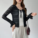 【ぽこぽこ立体レース】 シアーレースカーディガン カーディガン | COCOMOMO | 詳細画像33 