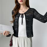 【ぽこぽこ立体レース】 シアーレースカーディガン カーディガン | COCOMOMO | 詳細画像37 